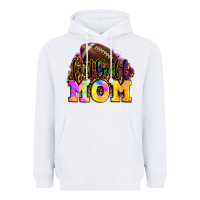 White football mom Heavyweight Hoodie - OliviaCreatesArt