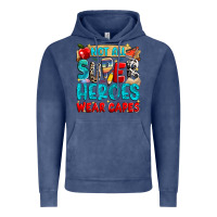 Vintage Denim not all super heroes wear capes Vintage Hoodie - NancyCooperArtShop