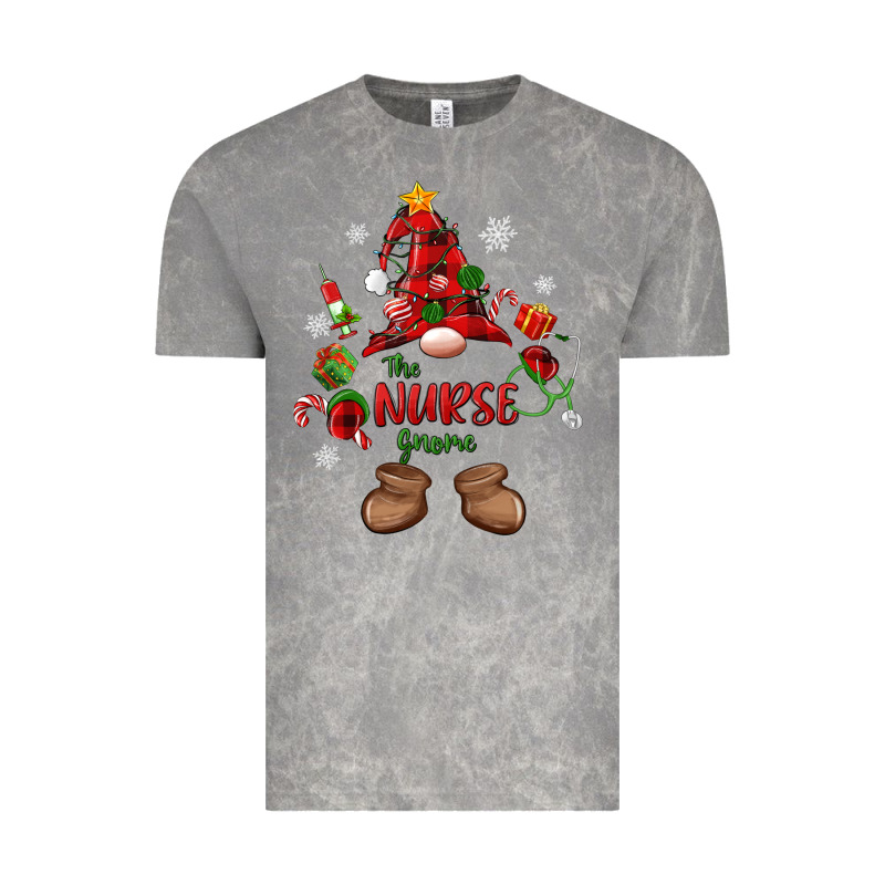 The Nurse Gnome Christmas Vintage Tee by MaliasSmallBusiness | Teevron