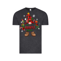 Vintage Black the nurse gnome christmas Vintage Tee - MaliasSmallBusiness
