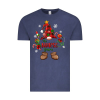 Vintage Denim the nurse gnome christmas Vintage Tee - MaliasSmallBusiness