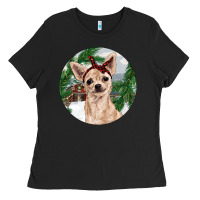 Black Chihuahua And Farm Ladies Tee - RanaPortraitStore