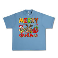 Pebble Blue merry christmas paws Urban Heavy Tee - MaliasSmallBusiness