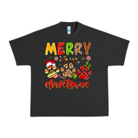 Pigment Black merry christmas paws Urban Heavy Tee - MaliasSmallBusiness