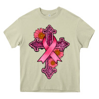 Mossy breast cancer cross Heavy Core Tee - AdoDesignShop