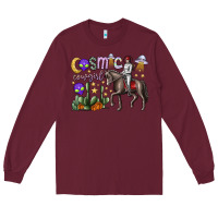 Burgundy cosmic cowgirl Long Sleeve Tee - SublimationCraftShop
