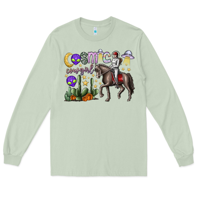 Cosmic Cowgirl Long Sleeve Tee by SublimationCraftShop | Teevron