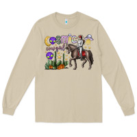 Mushroom cosmic cowgirl Long Sleeve Tee - SublimationCraftShop