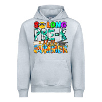 Heather Grey So Long Pre K Hello Summer Urban Hoodie - CowhideDigitalArt