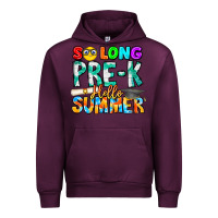 Mauve Wine So Long Pre K Hello Summer Urban Hoodie - CowhideDigitalArt