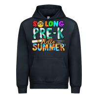 Navy So Long Pre K Hello Summer Urban Hoodie - CowhideDigitalArt