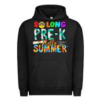 Pigment Black So Long Pre K Hello Summer Urban Hoodie - CowhideDigitalArt