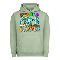 Pigment Oil Green So Long Pre K Hello Summer Urban Hoodie - CowhideDigitalArt