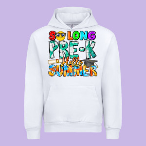 So Long Pre K Hello Summer Urban Hoodie Designed By Cowhidedigitalart