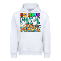White So Long Pre K Hello Summer Urban Hoodie - CowhideDigitalArt