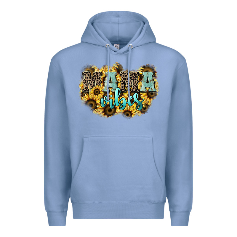 Mama Vibes Leopard Mother's Day Premium Hoodie by HowdyJamesFarm | Teevron