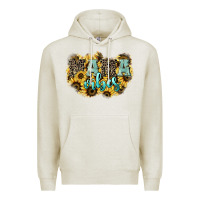 Oatmeal Heather Mama vibes leopard mother's day Premium Hoodie - HowdyJamesFarm