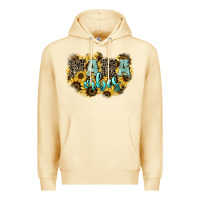 Pina Colada Mama vibes leopard mother's day Premium Hoodie - HowdyJamesFarm