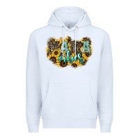 White Mama vibes leopard mother's day Premium Hoodie - HowdyJamesFarm