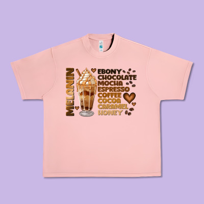 Melanin Coffee Urban Heavy Tee Designed By Jahusdesignshop