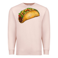 Pale Pink Taco Premium Sweatshirt - FaDigitalArtStudio