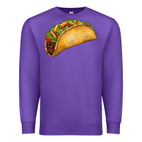Purple Taco Premium Sweatshirt - FaDigitalArtStudio