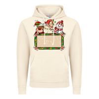 Vintage Artic santa reindeer snowman preview and costom name Vintage Hoodie - MaliasSmallBusiness