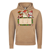 Vintage Coffee santa reindeer snowman preview and costom name Vintage Hoodie - MaliasSmallBusiness