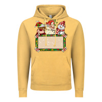 Vintage Mustard santa reindeer snowman preview and costom name Vintage Hoodie - MaliasSmallBusiness