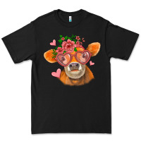 Black valentines day orange cow Premium Tee - Jasminsmagicworld