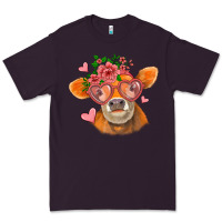 Plum valentines day orange cow Premium Tee - Jasminsmagicworld