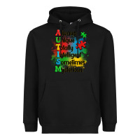 Black always unique autism Heavyweight Hoodie - OliviaCreatesArt