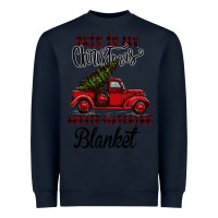 Navy Christmas Movie Watching Blanket Heavyweight Sweatshirt - Bettercallsaul