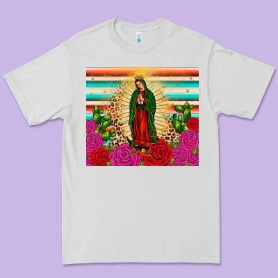Our Lady Of Guadalupe Cactus Leopard Premium Tee Designed By Jahusdesignshop
