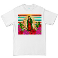 White our lady of guadalupe cactus leopard Premium Tee - JahusDesignShop
