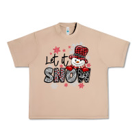 Burro let it snow sowman snowflake Urban Heavy Tee - MaliasSmallBusiness