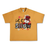 Peanut Butter let it snow sowman snowflake Urban Heavy Tee - MaliasSmallBusiness