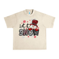 Sandshell let it snow sowman snowflake Urban Heavy Tee - MaliasSmallBusiness