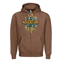 Chestnut let the adventure begin 2024 Zipper Hoodie - CowGirlArtShop