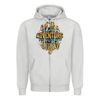 Dove Grey let the adventure begin 2024 Zipper Hoodie - CowGirlArtShop