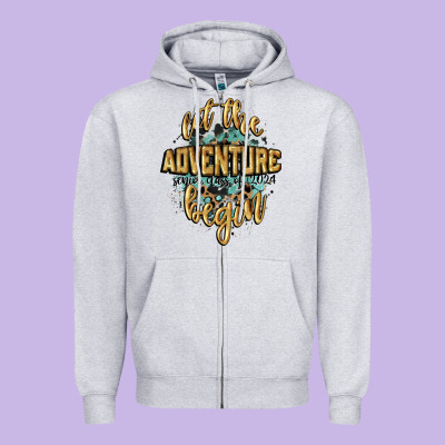 Let The Adventure Begin 2024 Zipper Hoodie Designed By Cowgirlartshop