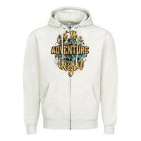 Oatmeal Heather let the adventure begin 2024 Zipper Hoodie - CowGirlArtShop