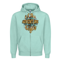 Seafoam let the adventure begin 2024 Zipper Hoodie - CowGirlArtShop