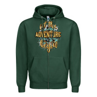 Sports Green let the adventure begin 2024 Zipper Hoodie - CowGirlArtShop