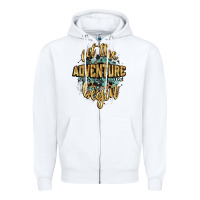 White let the adventure begin 2024 Zipper Hoodie - CowGirlArtShop