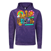 Cloud Purple hello pre k Vintage Hoodie - NancyCooperArtShop
