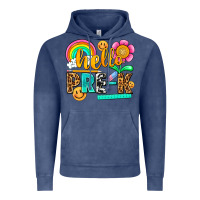 Vintage Denim hello pre k Vintage Hoodie - NancyCooperArtShop