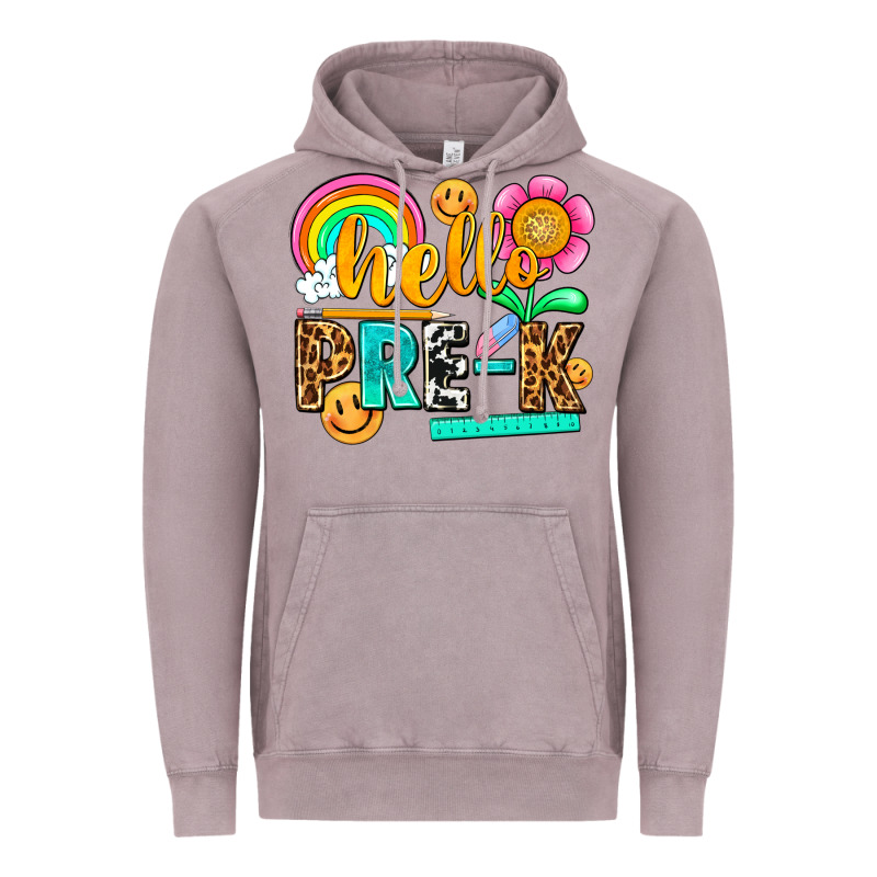 Hello Pre K Vintage Hoodie by NancyCooperArtShop | Teevron