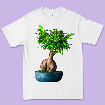 Ficus Ginsenge Premium Tee Designed By Lillyallendesigns