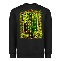 Black Cactus Leopard Frame Heavyweight Sweatshirt - Bettercallsaul